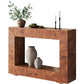 47.2" Burlwood Console Table, Narrow Entryway / Sofa Table