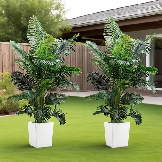 35-inch artificial giant palm tree plant; 2 pieces indoor/outdoor