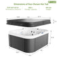 25-Jet Outdoor Hot Tub With Intelligent Control and Water Purification