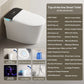 Elongated Smart Toilet with Bidet Built in, Foam Dispenser, Voice Control, One-Piece Bidet Toilet with Warm Water and Dryer