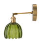 Wall Sconces with Cute Green Tulip Glass Lampshade