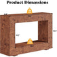 47.2" Burlwood Console Table, Narrow Entryway / Sofa Table