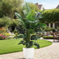 35-inch artificial giant palm tree plant; 2 pieces indoor/outdoor