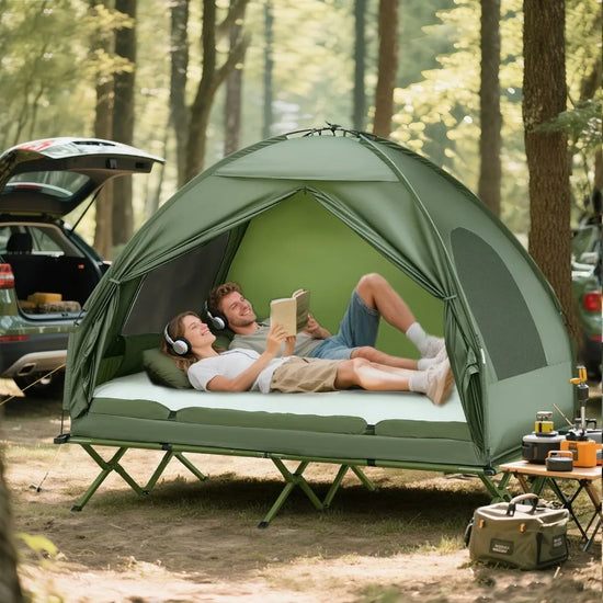 Portable Folding Outdoor Elevated Tent Combo
