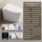 Elongated Smart Toilet with Bidet Built in, Foam Dispenser, Voice Control, One-Piece Bidet Toilet with Warm Water and Dryer