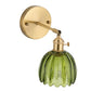 Wall Sconces with Cute Green Tulip Glass Lampshade
