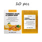 Turmeric Lemon Soap Bar for Cleaning Face Body Gentle Cleaning Brightening