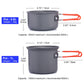 Camping Cookware Set Outdoor Tableware Burner Stove Pot Cup