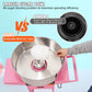 Electric Cotton Candy Machine with Cart 1000W Commercial Stainless Steel Bowl