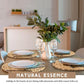 7 Pcs Boho Table Runner and Round Placemats Set