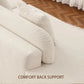 130” Modern Curved Sofa Comfy Cloud