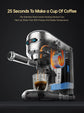 Coffee Maker  20 Bar Semi Automatic Super Slim ESE POD & Powder Espresso Cappuccino Machine