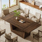 63-Inch Dining Table for 4-6, with Heavy-Duty Base