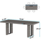 70.8 Inch Dining Table for 6-8 People