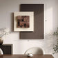 3D Wood Textured Large Neutral Abstract Wall Art