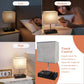 Bedside Table Lamp for Bedroom, Dual Fast USB Charging