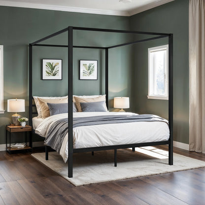 Canopy Bed Frame, 4-Poster,  Easy Assembly