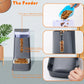 Automatic Pet Feeder and Water Dispenser Set with Stainless Steel Bowls, 1 Gallon Capacity for Cats and Dogs