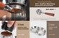 Coffee Maker  20 Bar Semi Automatic Super Slim ESE POD & Powder Espresso Cappuccino Machine