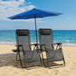 Zero Gravity Set of 2 Portable Recliner Outdoor Adjustable Pillow