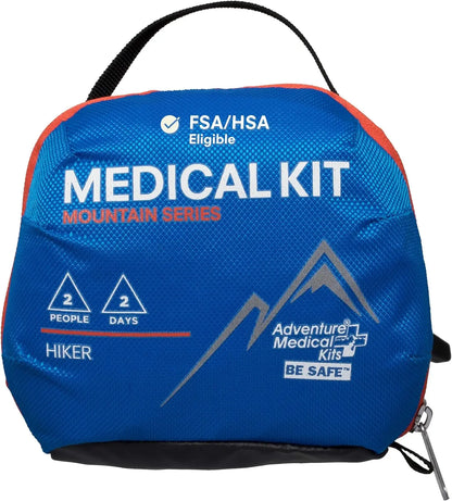 Emergency First Aid Kit for Hiking & Outdoor Adventures with Trauma Pad & Guide