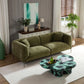 82.7" Modern Couch Upholstered Boucle Sofa with Metal Legs