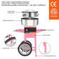 Electric Cotton Candy Machine with Cart 1000W Commercial Stainless Steel Bowl