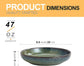10-Inch Ceramic Serving Bowl, Microwave & Dishwasher Safe