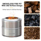 Wood Burning Firepit, Large Stainless Steel Smokeless Fire Pit
