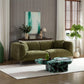 82.7" Modern Couch Upholstered Boucle Sofa with Metal Legs