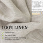 3/4 Pcs 100% Linen Sheet Set Washed Natural French Flax Soft Breathable