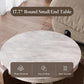 Modern Round Coffee Table & Side Table Set, Faux Marble Top
