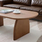 Coffee Table, 47 Inches Oval Solid Wood