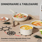 23-Piece Non-Toxic Ceramic Cookware Set with Detachable Handles
