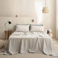 3/4 Pcs 100% Linen Sheet Set Washed Natural French Flax Soft Breathable