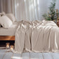 Linen Sheet Set King Size, Bed Sheets 6 Piece Sets,Solid Color Natural Flax Deep Pocket