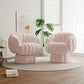 Modern 360 Degree Swivel Accent Sofa Chair Set of 2,Velvet Fabric