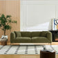 82.7" Modern Couch Upholstered Boucle Sofa with Metal Legs