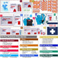 Professional Trauma First Aid Kit with Labelled Compartments for Car, Hiking, Camping, Travel