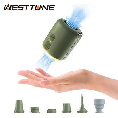 Tiny Air Pump with Magnetic Design for Inflatable Air Mattress