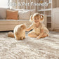 9x12 Abstract Washable Non-Slip Rug - Soft Foldable Low Pile