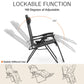 Zero Gravity Set of 2 Portable Recliner Outdoor Adjustable Pillow