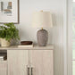 Greyish Brown Earth Tone Lamp Linen Shade