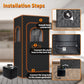 Portable Sauna Steamer with Remote Control, 3L 1200W, 9 Levels & Timer