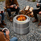 Wood Burning Firepit, Large Stainless Steel Smokeless Fire Pit