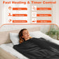 Portable Sauna Blanket for Weight Loss & Detox, 86–158℉ Heat, Timer, Remote