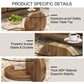 42 Inches, Modern Round Tempered Glass Coffee Table