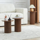 Round Nesting Coffee Table Set of 3,Mid Century Modern