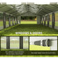 30ft x 20ft Heavy-Duty Outdoor Party Tent with Removable Sides and Waterproof Feature for Weddings and Events