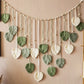 Woven Wall Decor, Green Leaves
